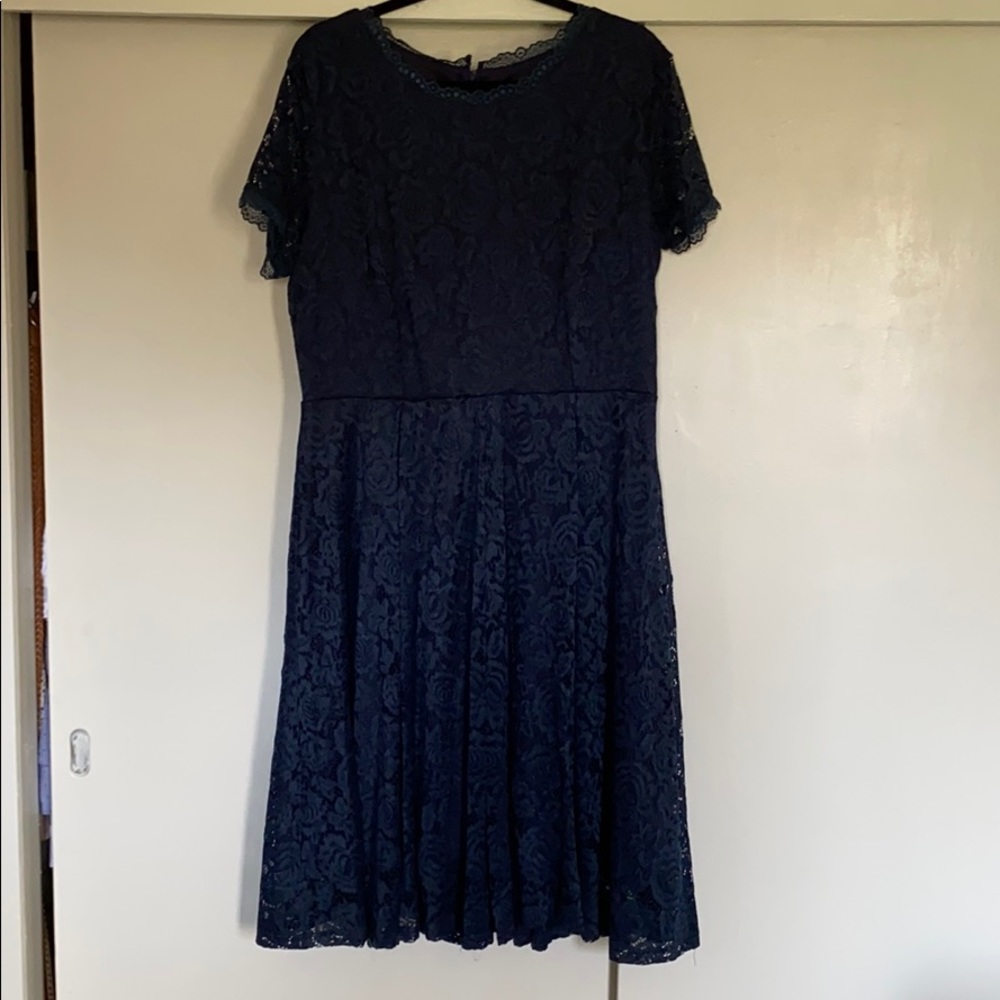 Dress tells 3xl navy blue lace dress lovely classy